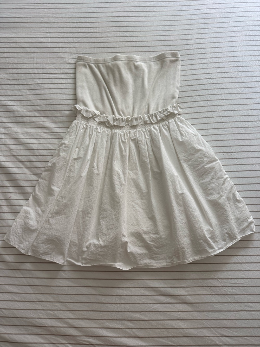 Sundays Strapless White Dress